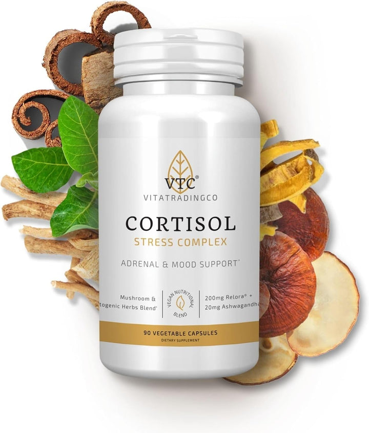 VTC VitaTradingCo. Cortisol Stress Complex | Mezcla de hongos y hie...
