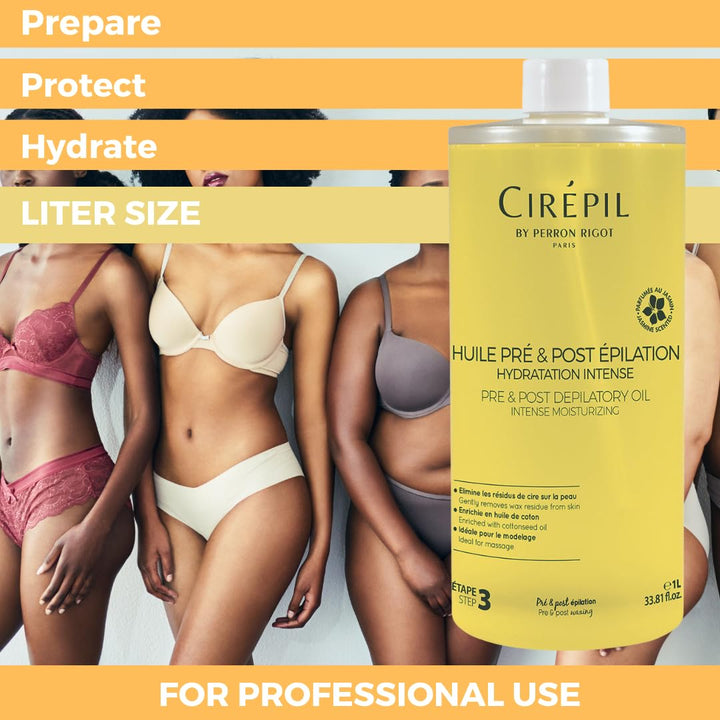 Aceite Pre-depilatorio Cirépil | Protege la piel y elimina los resi...