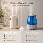 Humidificador inalámbrico para el hogar, dormitorio, oficina, guardería y viajes, carga USB-C, niebla fría