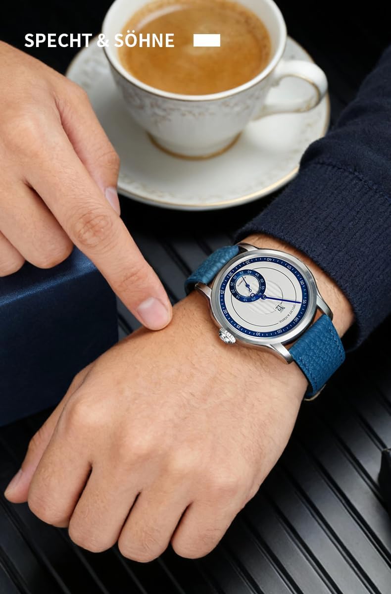 Specht & Söhne - Relojes automáticos para hombre, 1.535 in, reloj de hora de salto