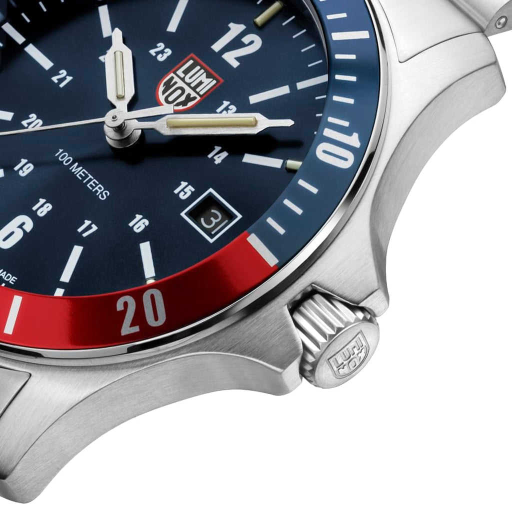 Luminox - Reloj para hombre - Sport Timer Serie 0910 42 mm - Reloj deportivo para hombre - Cuarzo suizo - Resistente al agua 100M - Cristal de zafiro antirreflejo - Caja de acero inoxidable