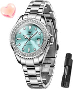 OLEVS Relojes para Mujeres Lujo Diamante con Fecha Analógico Cuartz para Mujer