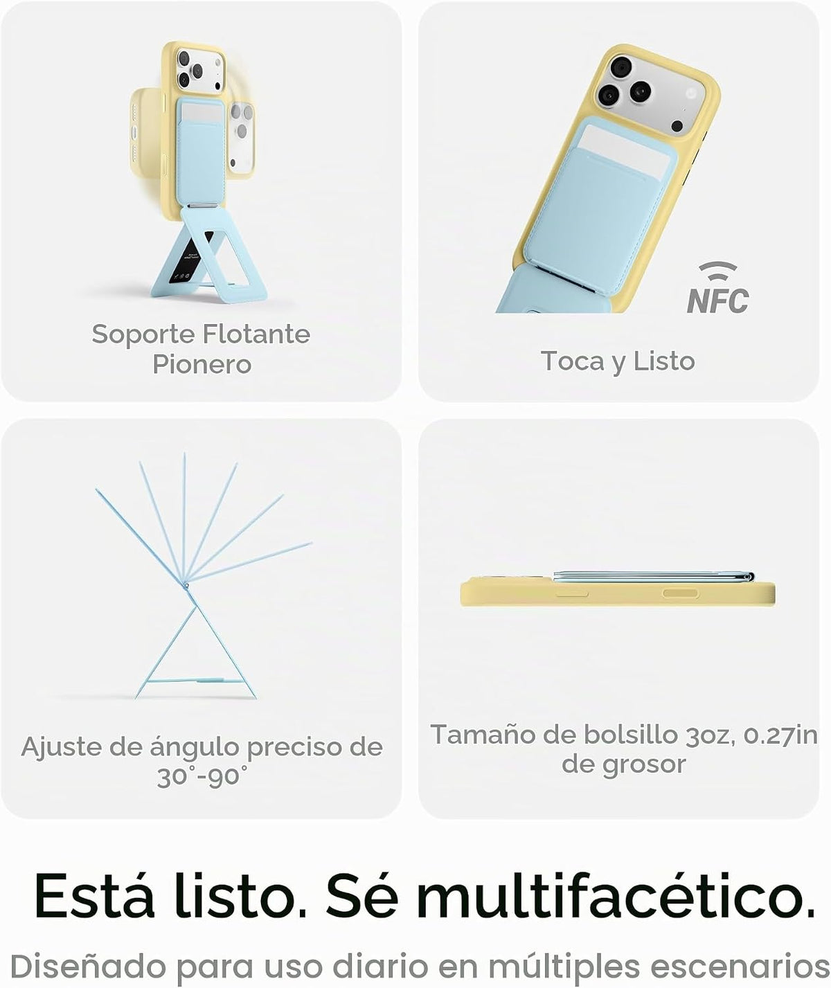 MOFT Soporte de trípode para teléfono y billetera, soporte para tarjetas