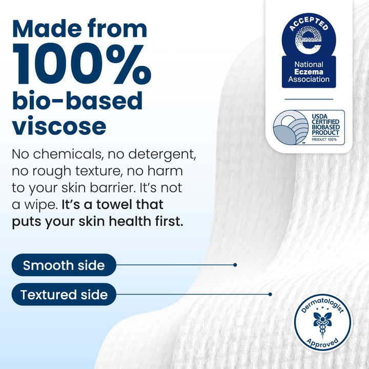 Clean Skin Club Clean Towels XL®, toalla facial 100% biológica cert...