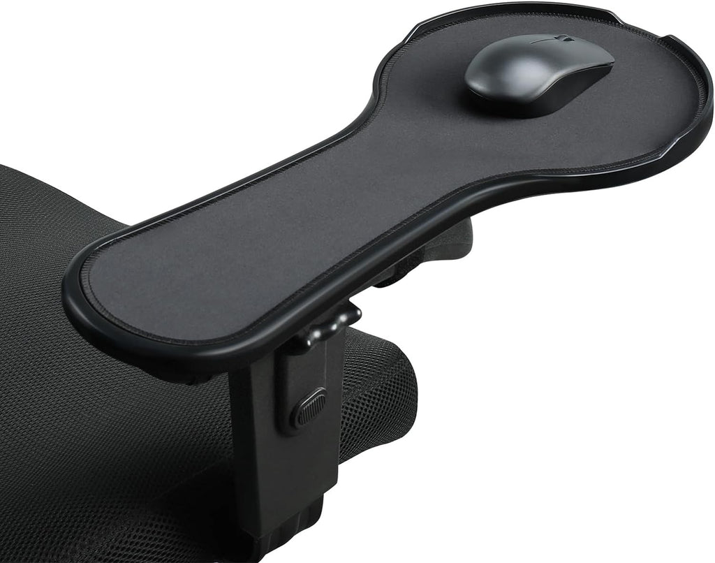 Alfombrilla de mouse ergonómica ajustable para silla, cierre de