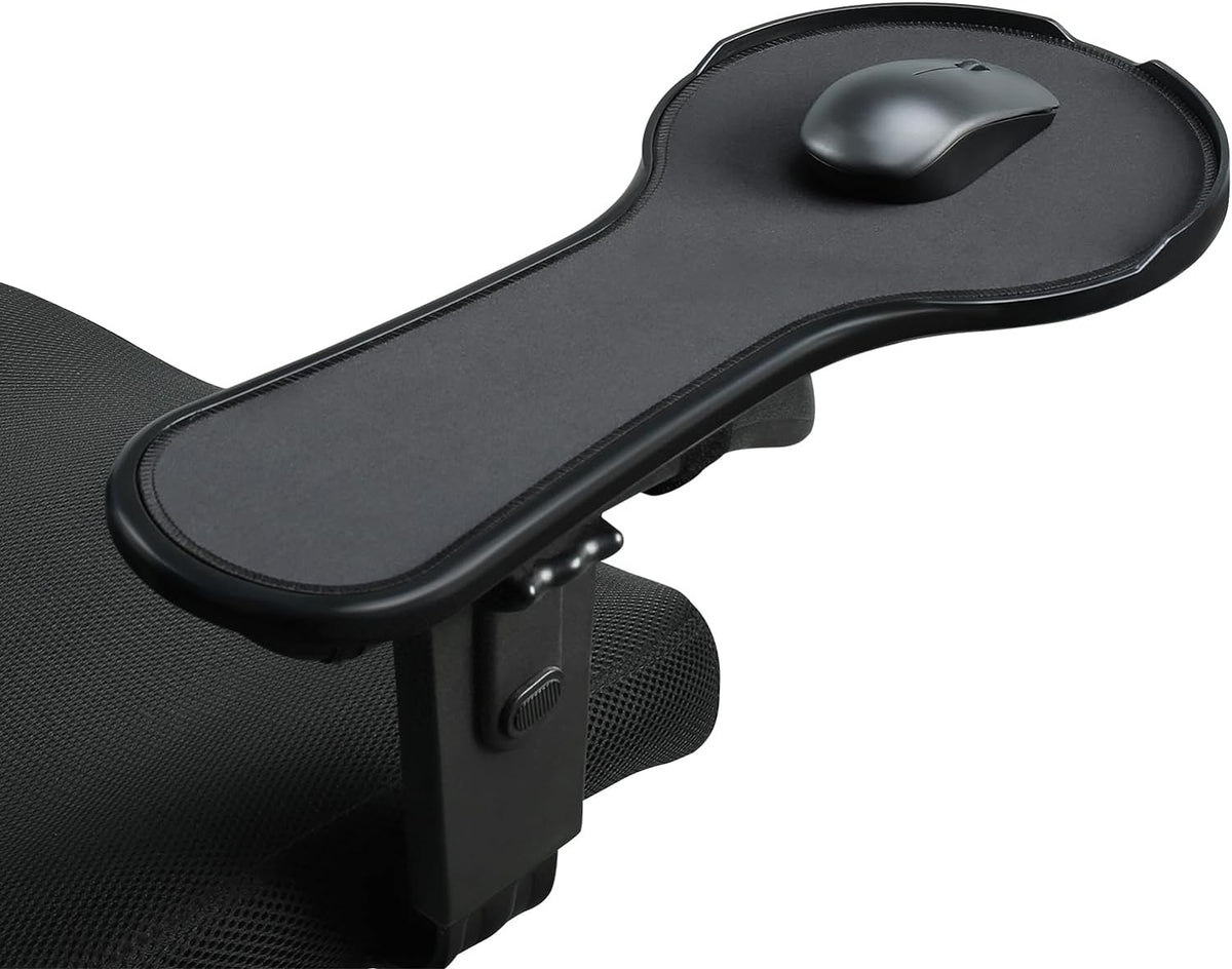 Alfombrilla de mouse ergonómica ajustable para silla, cierre de