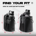 Bolsa magnética para botellas para hombres y mujeres, bolsa de gimnasio para gimnasio, viajes, trabajo y deportes, mantén tus artículos fuera del suelo sucio del gimnasio con accesorio magnético (negro)