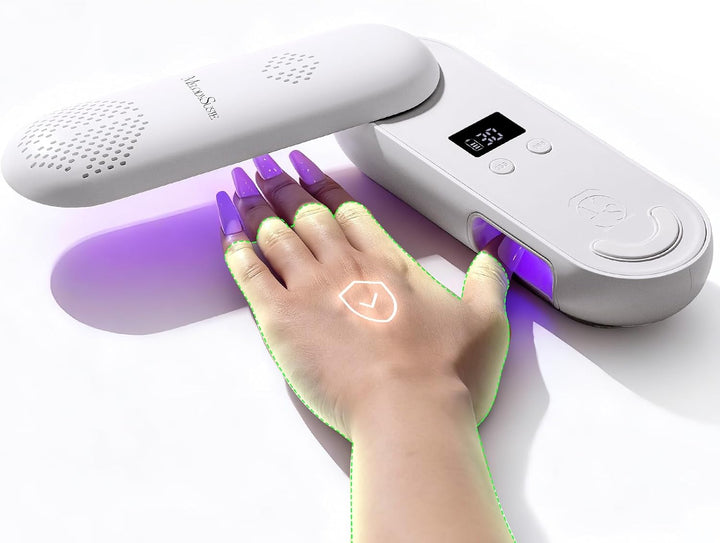 MelodySusie Lámpara UV de Uñas Compacta Inalámbrica, P-PLUS20F con...