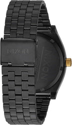 NIXON Time Teller A045 - Reloj analógico de moda para hombre resistente al agua de 100 m (carátula de reloj de 37 mm, correa de acero inoxidable de 19.5 mm-18 mm)