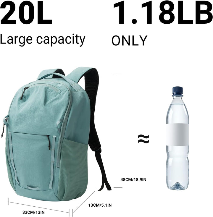 onedayHI Mochila de senderismo ultraligera y ligera de 20 L, pequeñ...