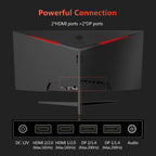 Z-Edge - Monitor curvo para juegos de 30 pulgadas, WFHD1080P 200Hz...