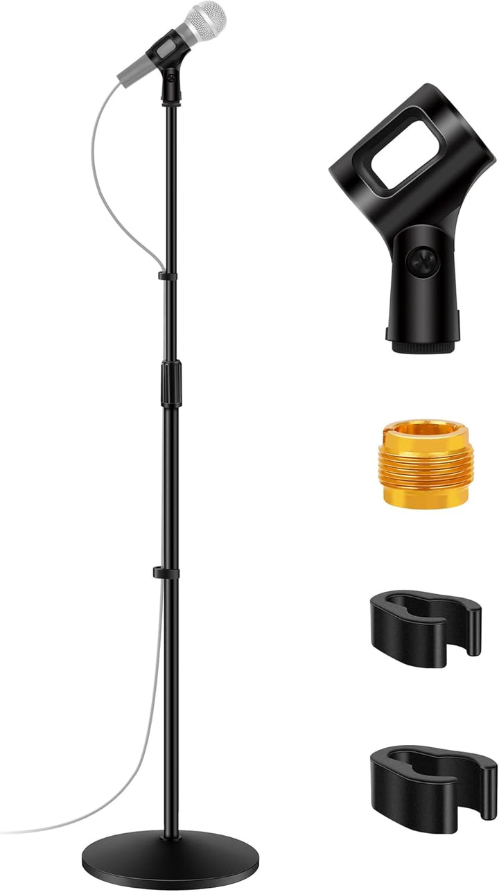 InnoGear Soporte de micrófono, paquete de 2 soportes de micrófono d...
