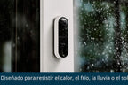 Arlo Video Timbre | Calidad de vídeo HD, audio de 2 vías, detección de paquetes | detección de movimiento y alertas | sirena incorporada | visión nocturna | fácil instalación (se requiere cableado existente para timbre de puerta) | AVD1001B (renovado)