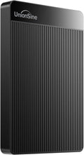 UnionSine - Disco duro externo portátil ultradelgado HDD-USB 3.0 de 500 GB para PC, Mac, Laptop, PS4, Xbox One, Xbox 360 - (Negro)