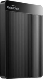UnionSine - Disco duro externo portátil ultradelgado HDD-USB 3.0 de 500 GB para PC, Mac, Laptop, PS4, Xbox One, Xbox 360 - (Negro)