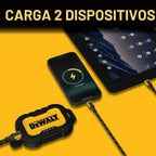 DEWALT Cargador portátil resistente, banco de energía, paquete de b...
