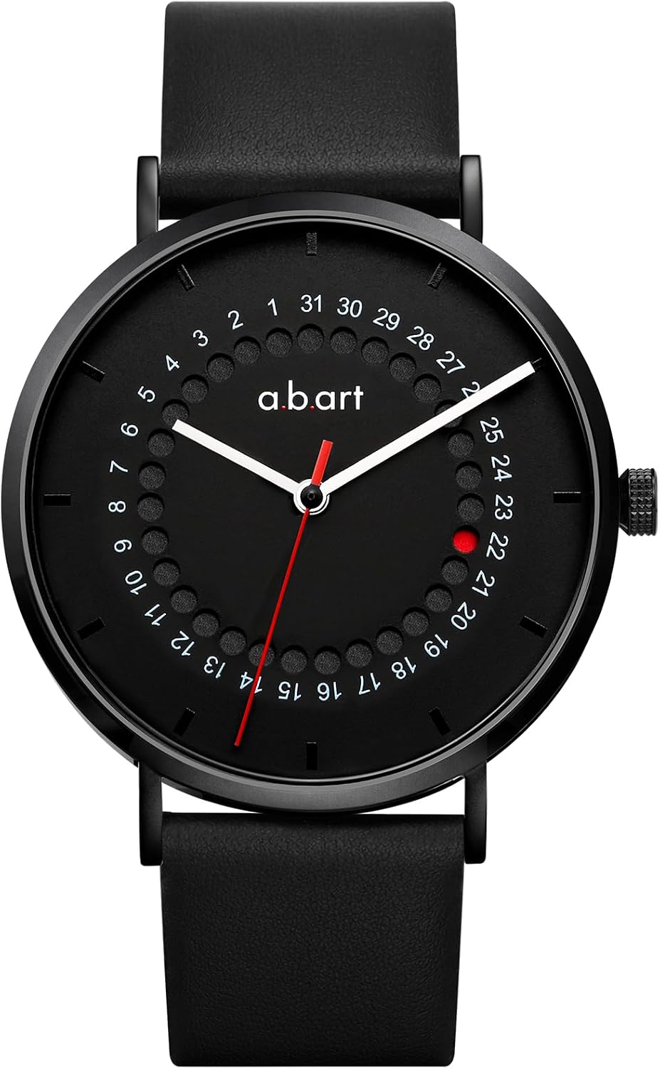 Reloj para Hombre a.b.art – Indicador de Fecha Saltante, Movimiento de Cuarzo Ronda, Cristal de Zafiro, Caja Ultrafina de Acero Inoxidable, Reloj de Pulsera Minimalista Estilo Bauhaus 41MM