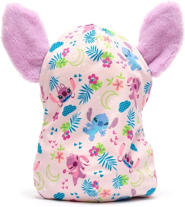 Disney Store Peluche oficial de ángel con bolsa para manta, peluche de bebés de Disney en manta para bebé, juguete para niños para aquellos que aman los juguetes de figuras de peluche