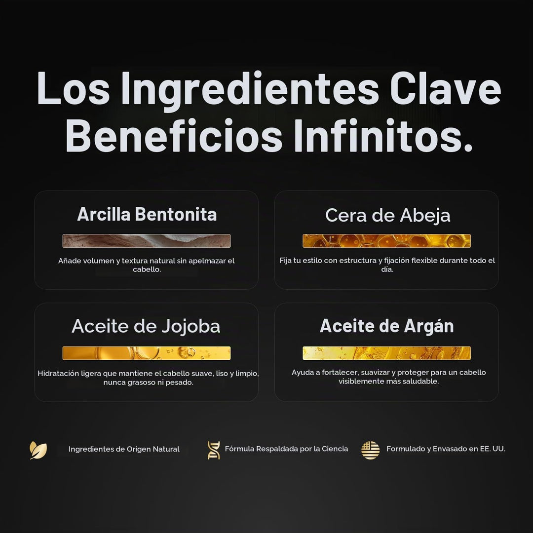 BASED Pomada para hombres, cuidado capilar de calidad con fijación...