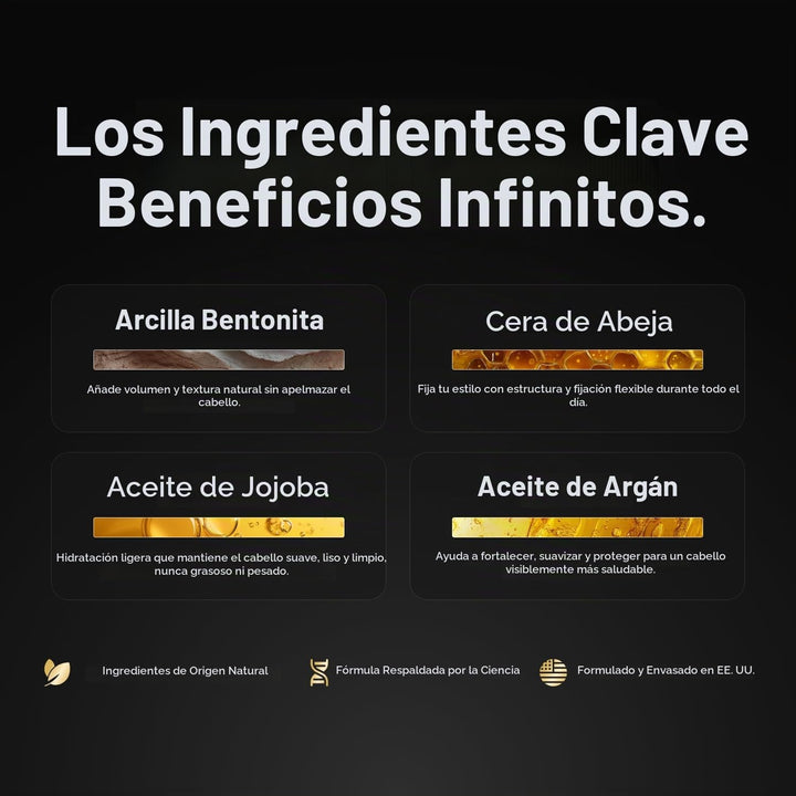BASED Pomada para hombres, cuidado capilar de calidad con fijación...
