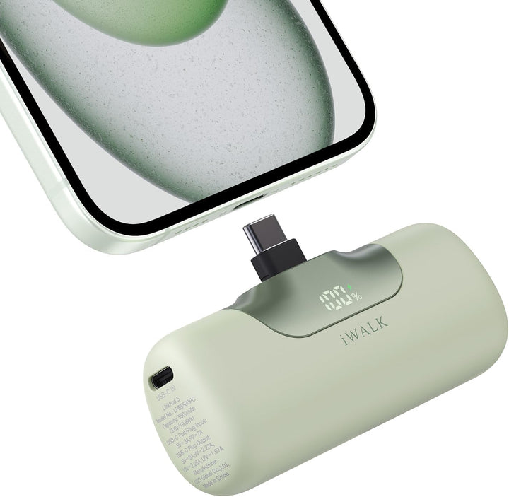 iWALK Cargador portátil de 5500 mAh Banco de energía pequeño de pró...