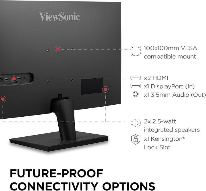 ViewSonic VS2725-2K - Monitor QHD de 27 pulgadas (1440p) con 100Hz,...