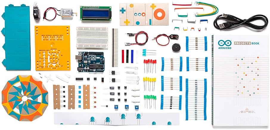 Arduino K000007 kit para principiantes, oficial, en inglés, con libro de 170 páginas