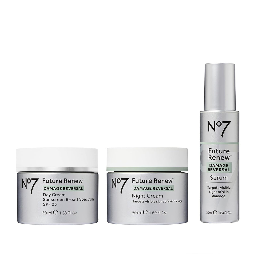 No7 Future Renew Damage Reversal Set de Cuidado de la Piel - Suero...