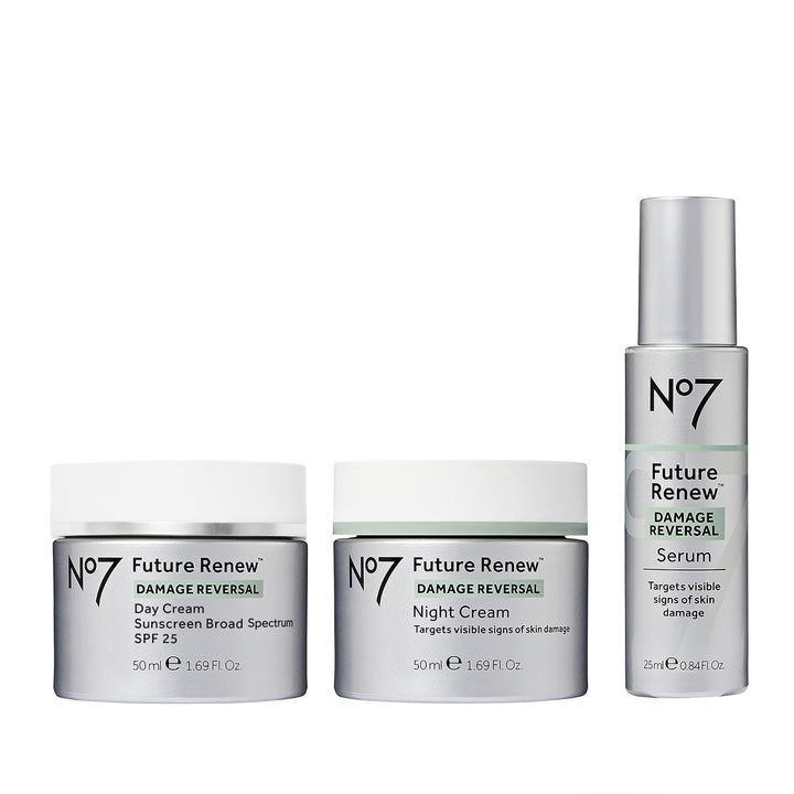 No7 Future Renew Damage Reversal Set de Cuidado de la Piel - Suero...