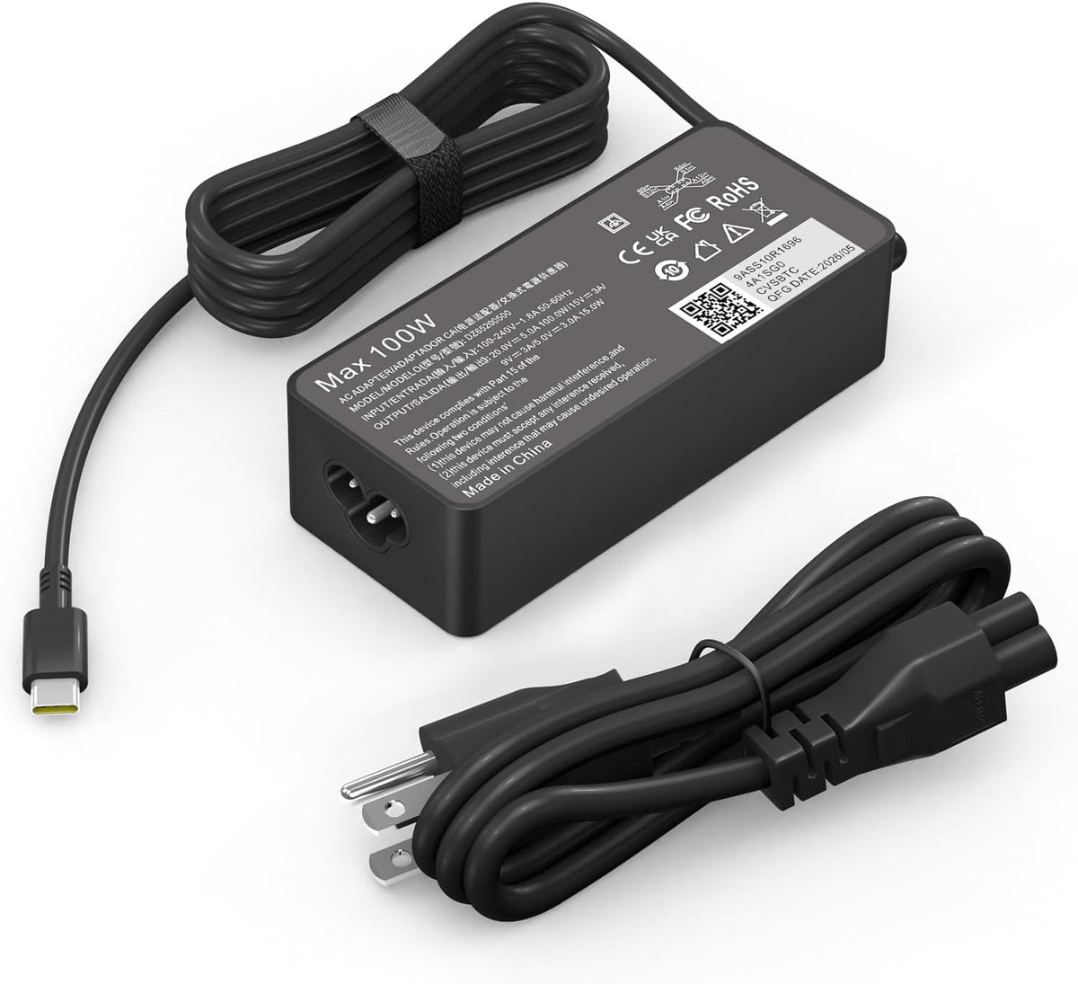 Cargador USB C de 100 W, compatible con Mac Book Pro/Air 16, 15, 14, 13, M1 M2 M3 M4 M5, pulgadas 2026 2025 2024 2023, para HP, adaptador de CA de carga rápida Dell tipo C