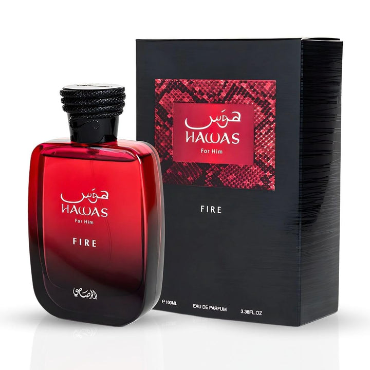 RASASI Hawas Fire Eau De Parfum Spray 100 ml (3.4 oz) - Perfume ára...
