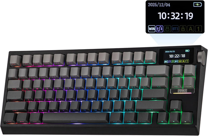 EPOMAKER G84 PRO Teclado mecánico inalámbrico, 75% teclado para jue...