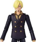 Figuras de Anime One Piece Sanji Figura de Acción | Figura Articulada de Sanji de 17 cm con Brazos y Rostros Intercambiables | Bandai One Piece Figuras de Acción Rango Pirata