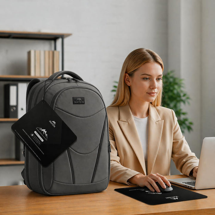 MATEIN HER Mochila de trabajo para laptop con compartimento para al...