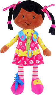 Snuggle Stuffs Sugar Snap - Muñeca de peluche para aprender a vesti...
