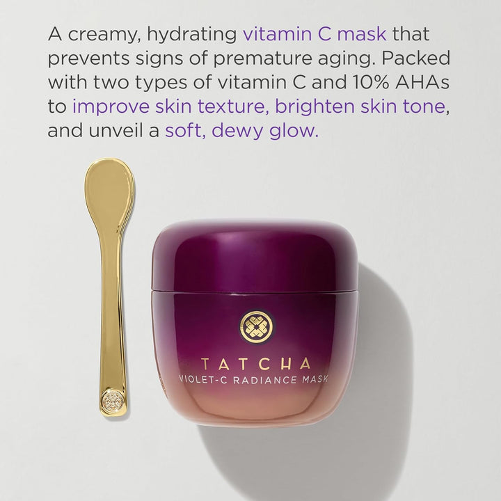 TATCHA The Violet-C Radiance Mask: Máscara reafirmante cremosa con...