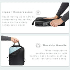 BAGAIL Juego de 6 cubos de embalaje de compresión ultraligeros organizadores de embalaje para accesorios de viaje, equipaje, maleta, mochila