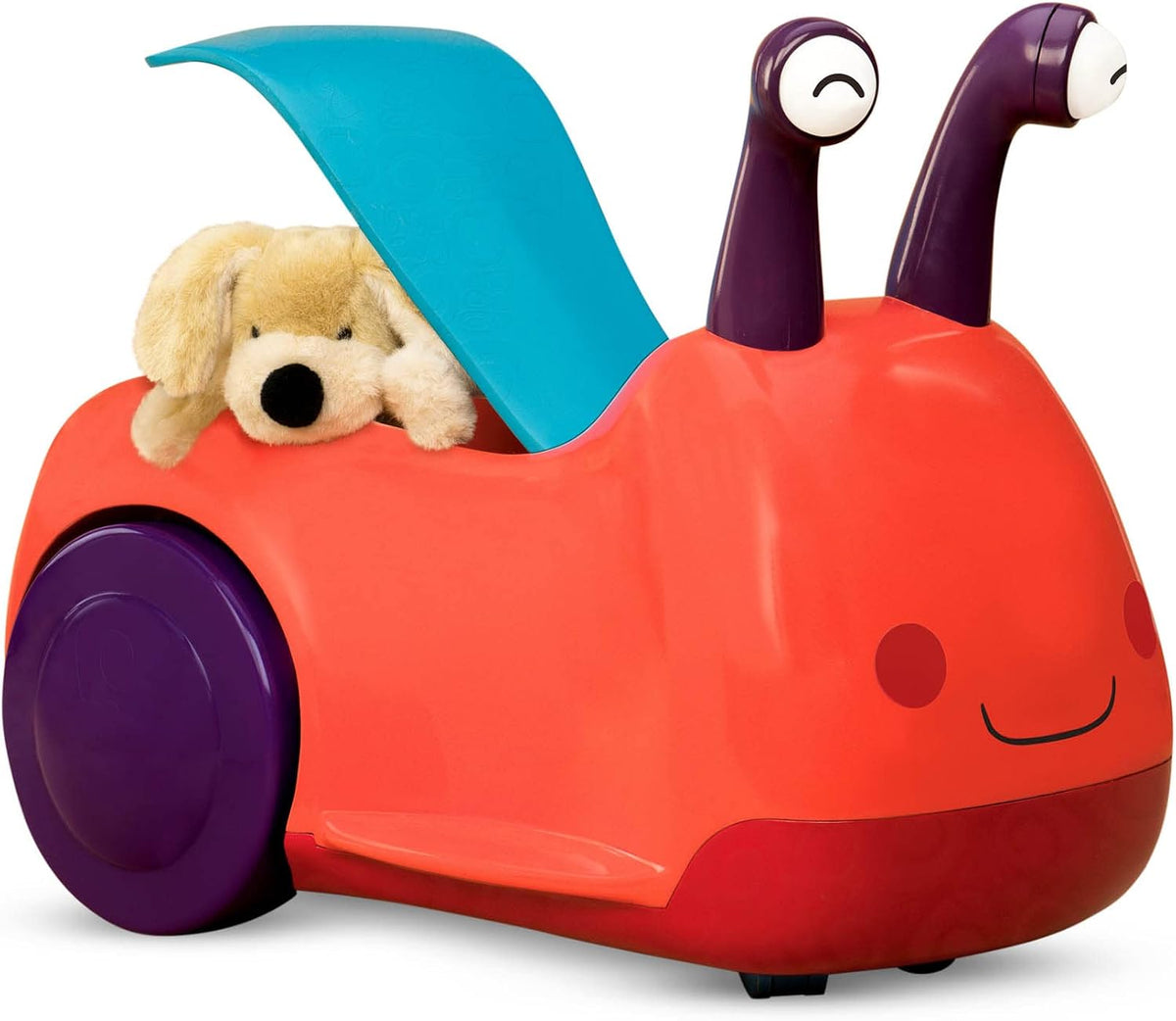 B. toys Vehículo para Montar, Buggly-Wuggly con Luces y Espacio de Almacenamiento, Actividad