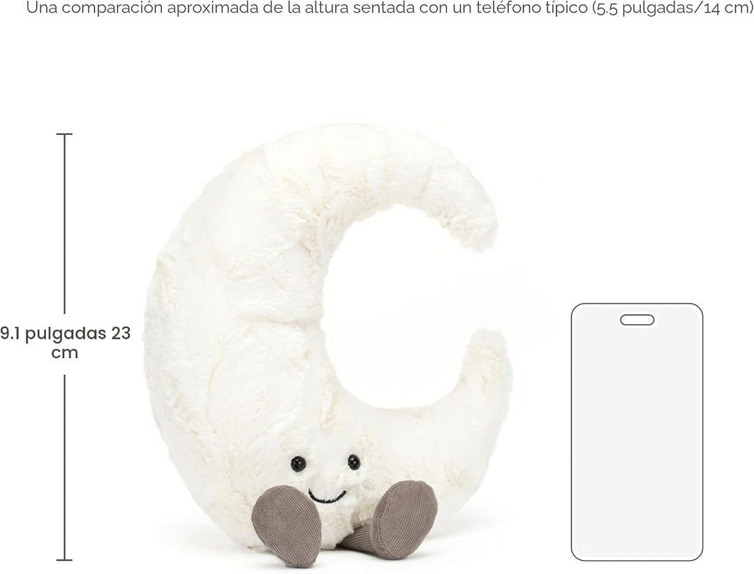 Jellycat Amuseables - Juguete de peluche de luna, mediano de 10.5 p...