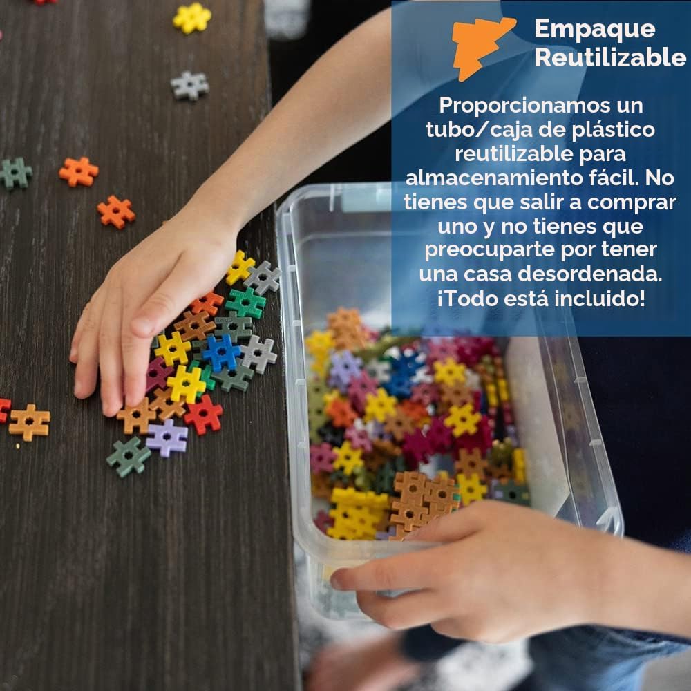 KADU Classic - Juego de 1300 piezas STEM/STEAM + juguete de construcción, para juego abierto + imaginativo