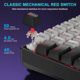BlueFinger Combo de teclado y mouse mecánicos para juegos 60% \u201...