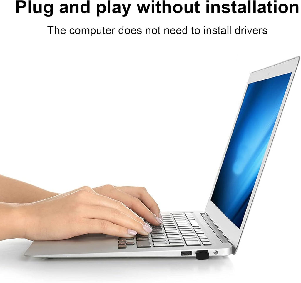 Adaptador USB Bluetooth 5.0, transmisor de música, para computadora/TV/proyector/auriculares/altavoces, Plug and Play, tamaño mini compacto, antiinterferencias