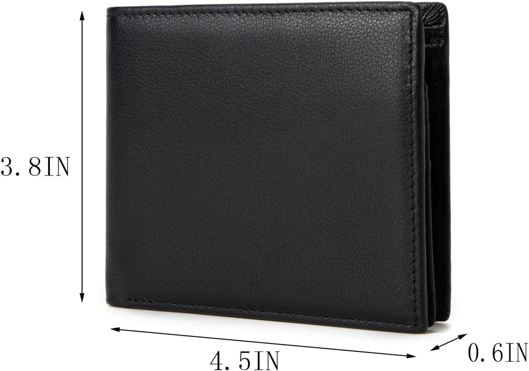 ITSCOSY Billetera para hombre con bloqueo RFID, suave, de piel auté...