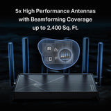 TP-Link Dual-Band BE5000 WiFi 7 Router Archer BE260 | 5-Stream 5Gbp...