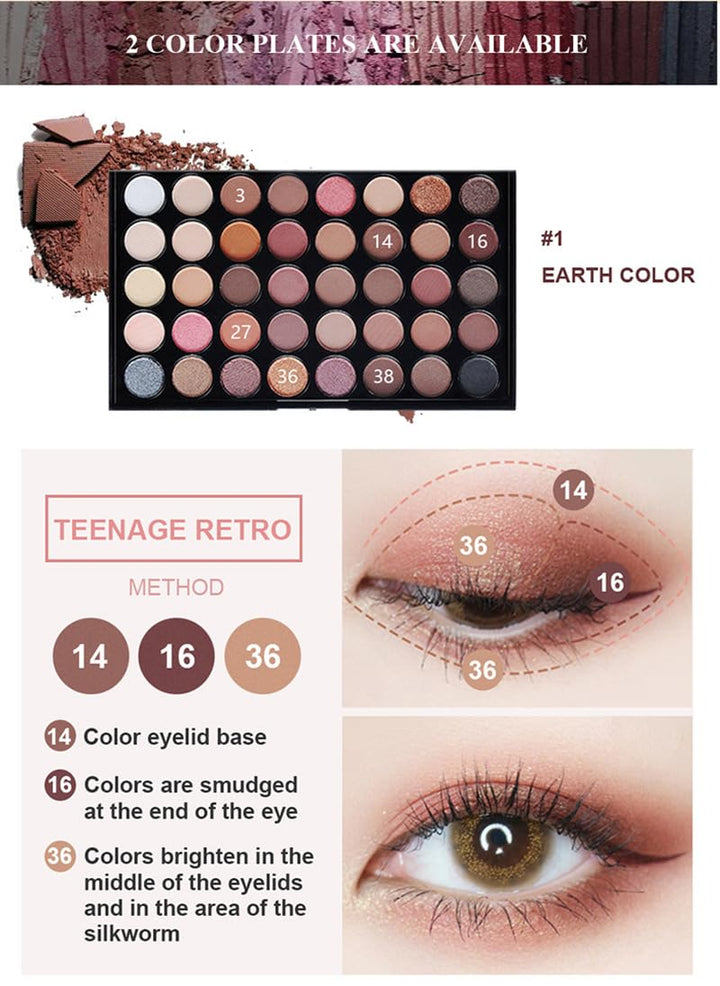Kit de maquillaje profesional todo en uno, paleta de sombra de ojos...