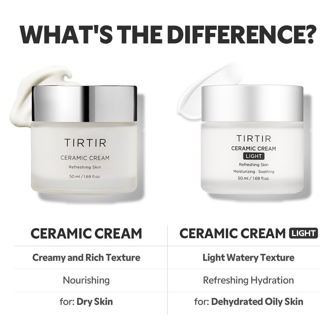 TIRTIR Crema de ceramida natural | Hidratante profundo para piel de...