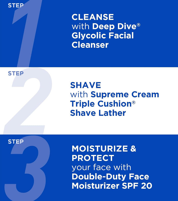 Jack Black Supreme Cream Triple Cushion - Crema de afeitar para hom...