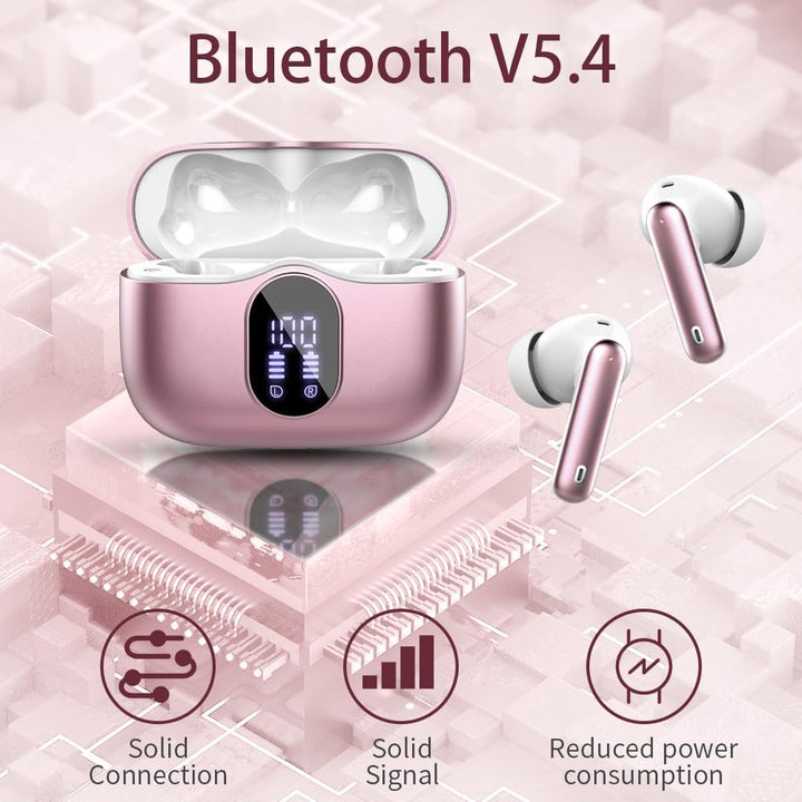 Auriculares inalámbricos Btootos Bluetooth 5.3, auriculares estéreo...