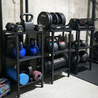 Rack Ajustable para Mancuernas/Kettlebells 500-800LB Pesado con Cobertura Opcional