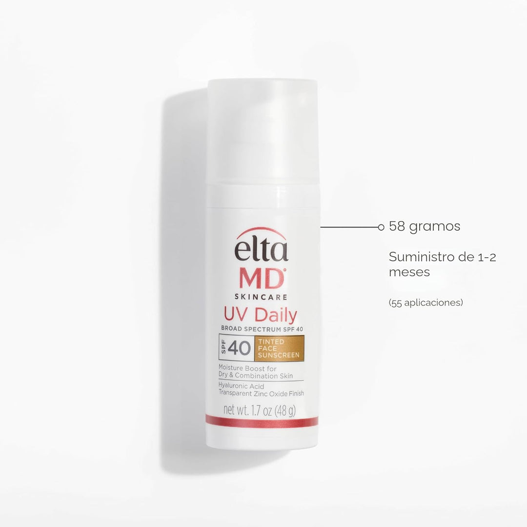 EltaMD - Hidratante facial con protector solar UV diario con óxido...